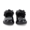 Chaussures pour bébés filles Lachly Butterfly Mj en cuir verni noir Chaussures pour bébés filles Lachly Butterfly Mj en cuir verni noir