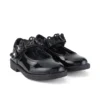 Chaussures pour bébés filles Lachly Butterfly Mj en cuir verni noir Chaussures pour bébés filles Lachly Butterfly Mj en cuir verni noir