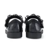 Chaussures pour bébés filles Lachly Butterfly Mj en cuir verni noir Chaussures pour bébés filles Lachly Butterfly Mj en cuir verni noir