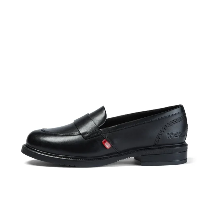 Chaussures pour femmes adultes Lach Slip en cuir noir Chaussures pour femmes adultes Lach Slip en cuir noir
