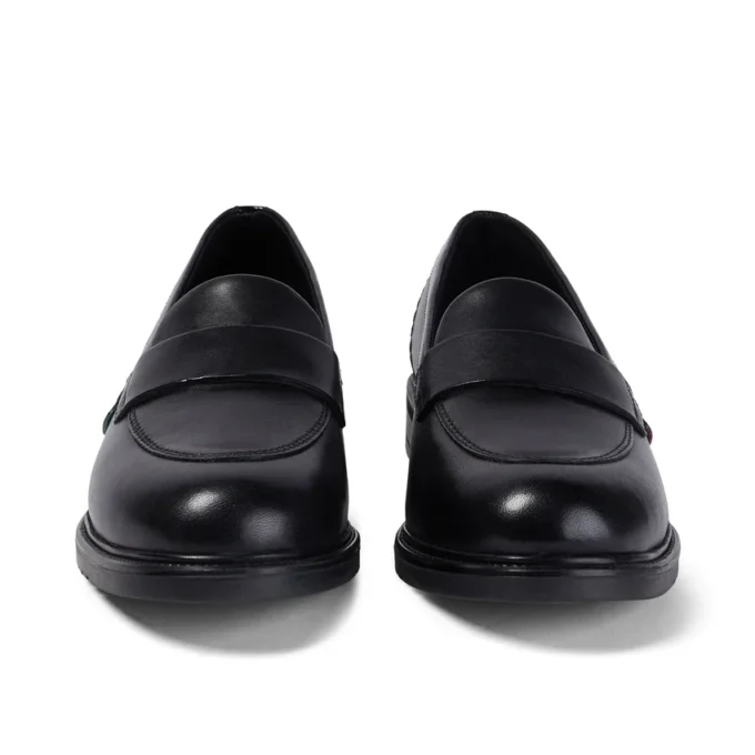 Chaussures pour femmes adultes Lach Slip en cuir noir Chaussures pour femmes adultes Lach Slip en cuir noir