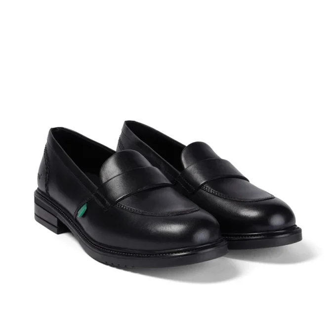 Chaussures pour femmes adultes Lach Slip en cuir noir Chaussures pour femmes adultes Lach Slip en cuir noir