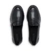 Chaussures pour femmes adultes Lach Slip en cuir noir Chaussures pour femmes adultes Lach Slip en cuir noir