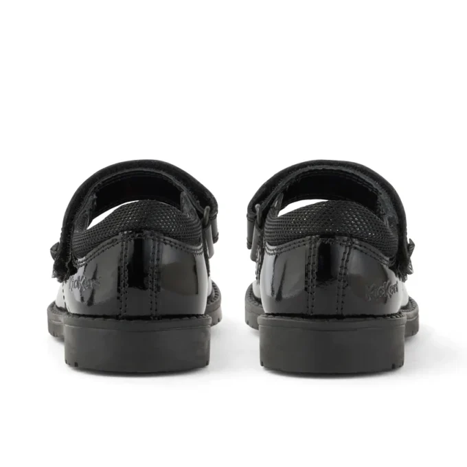 Chaussures pour petites filles Lachly Star MJ en cuir verni noir