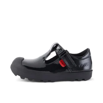 Chaussures pour petites filles Plunk Mj en cuir verni noir