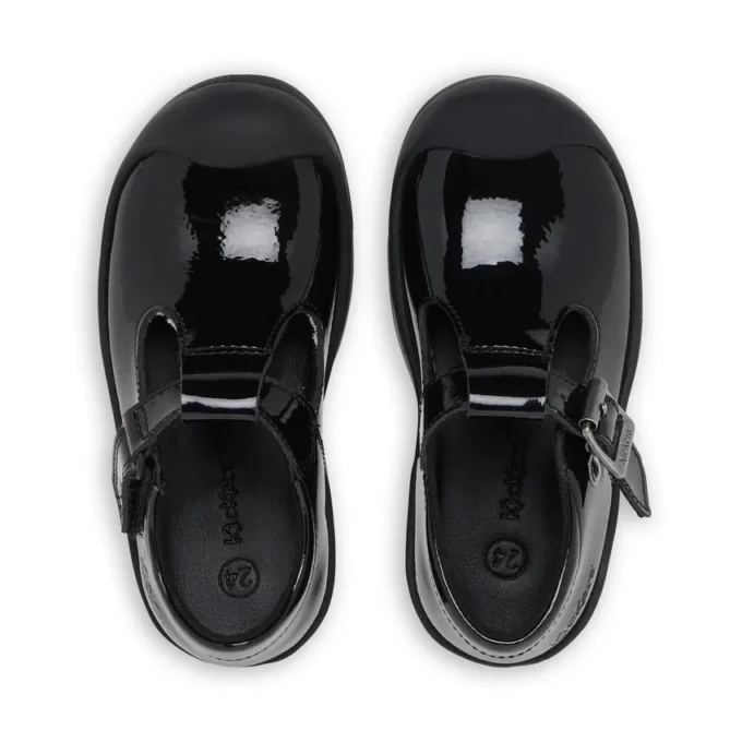 Chaussures pour petites filles Plunk Mj en cuir verni noir Chaussures pour petites filles Plunk Mj en cuir verni noir