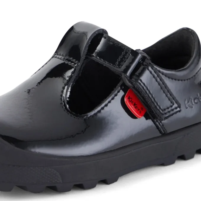 Chaussures pour petites filles Plunk Mj en cuir verni noir Chaussures pour petites filles Plunk Mj en cuir verni noir