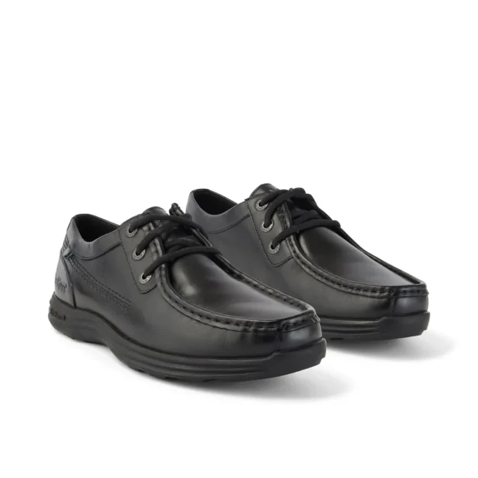 Chaussures Reasan Moc en cuir noir pour homme Chaussures Reasan Moc en cuir noir pour homme