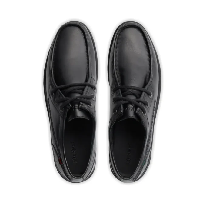 Chaussures Reasan Moc en cuir noir pour homme Chaussures Reasan Moc en cuir noir pour homme