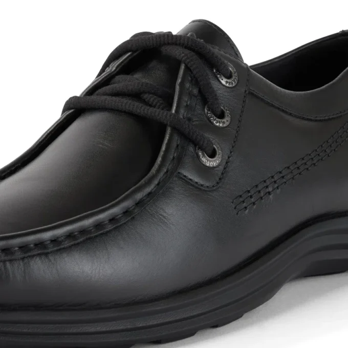 Chaussures Reasan Moc en cuir noir pour homme Chaussures Reasan Moc en cuir noir pour homme