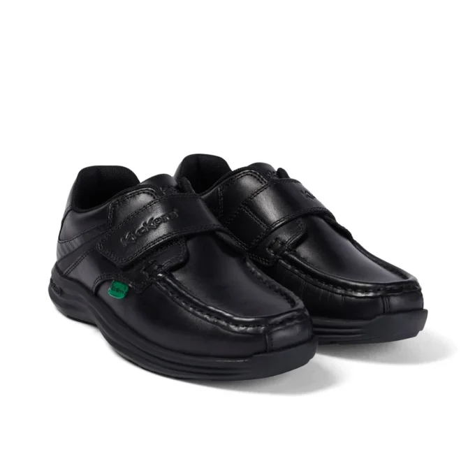 Chaussures Reasan Strap en cuir noir pour garçons