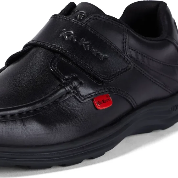 Chaussures Reasan Strap en cuir noir pour garçons
