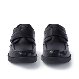 Chaussures Reasan Strap en cuir noir pour jeunes hommes