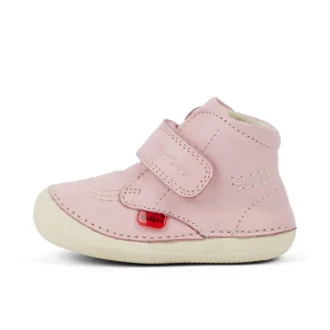 Chaussures Softer Hi Baby en cuir rose pâle unisexe