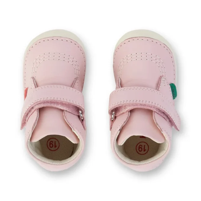 Chaussures Softer Hi Baby en cuir rose pâle unisexe Chaussures Softer Hi Baby en cuir rose pâle unisexe