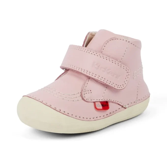 Chaussures Softer Hi Baby en cuir rose pâle unisexe Chaussures Softer Hi Baby en cuir rose pâle unisexe