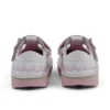 Chaussures T-Bar Wave en cuir blanc pour bébé fille