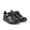 Chaussures Tovni Brogue pour bébés filles en cuir verni noir