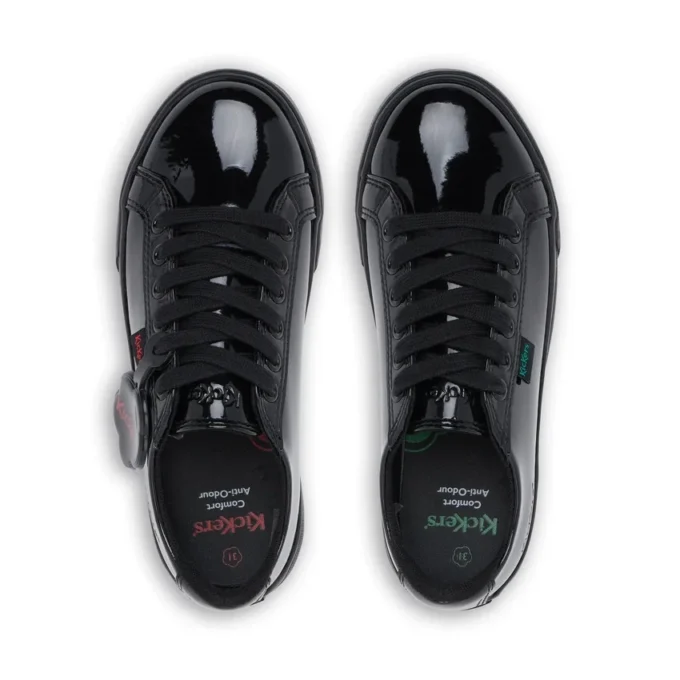 Chaussures Tovni Lacer en cuir verni noir pour filles Chaussures Tovni Lacer en cuir verni noir pour filles