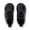 Chaussures unisexes pour bébés Playflex Hi en cuir verni froissé noir Chaussures unisexes pour bébés Playflex Hi en cuir verni froissé noir