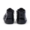 Chaussures unisexes pour bébés Playflex Hi en cuir verni froissé noir Chaussures unisexes pour bébés Playflex Hi en cuir verni froissé noir
