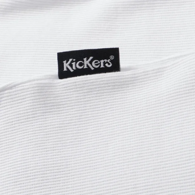 Débardeur classique à côtes Kickers pour femme, blanc Débardeur classique à côtes Kickers pour femme, blanc