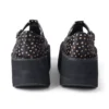 Femme Adulte Kick T-Bar Platform Cuir Noir Femme Adulte Kick T-Bar Platform Cuir Noir
