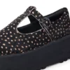 Femme Adulte Kick T-Bar Platform Cuir Noir Femme Adulte Kick T-Bar Platform Cuir Noir