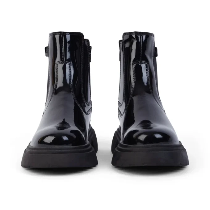 Femme junior Kenzi Chelsea Cuir verni Noir Femme junior Kenzi Chelsea Cuir verni Noir