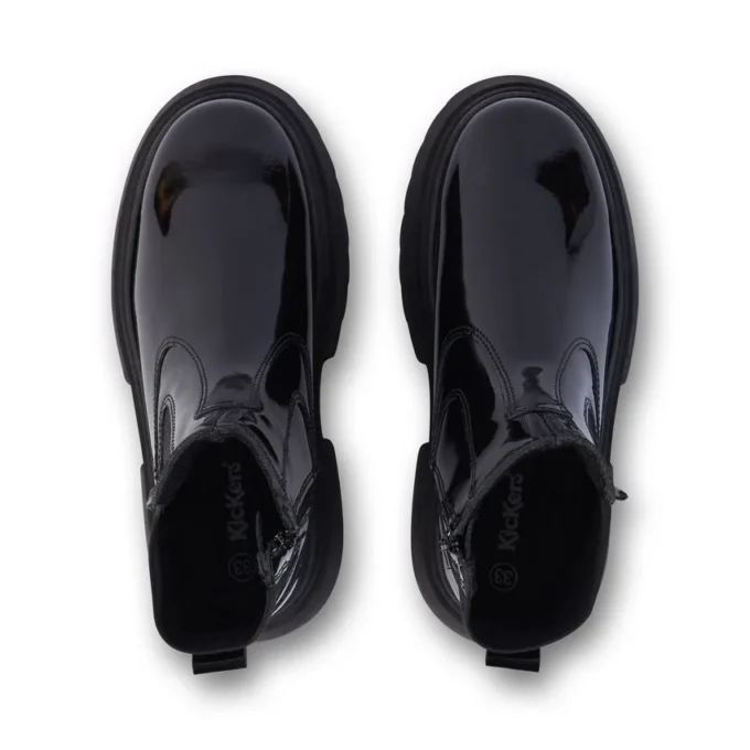 Femme junior Kenzi Chelsea Cuir verni Noir Femme junior Kenzi Chelsea Cuir verni Noir