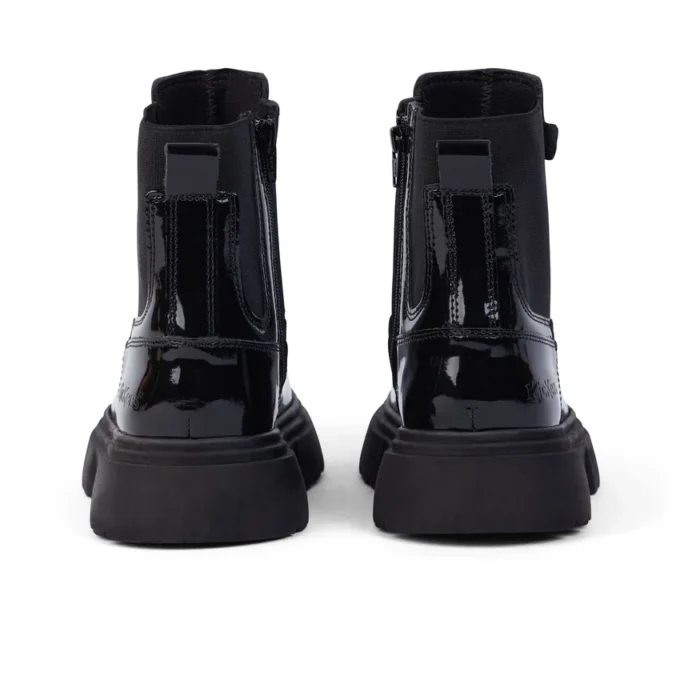 Femme junior Kenzi Chelsea Cuir verni Noir Femme junior Kenzi Chelsea Cuir verni Noir