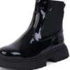 Femme junior Kenzi Chelsea Cuir verni Noir Femme junior Kenzi Chelsea Cuir verni Noir