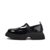 Femme junior Kenzi T-Bar Cuir verni Noir Femme junior Kenzi T-Bar Cuir verni Noir