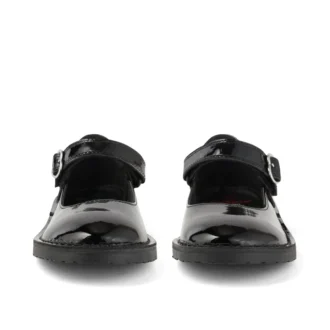Filles Junior Adlar Heart Mj Cuir verni Noir Filles Junior Adlar Heart Mj Cuir verni Noir