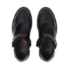 Filles junior Lachly MJ Brogue en cuir verni noir