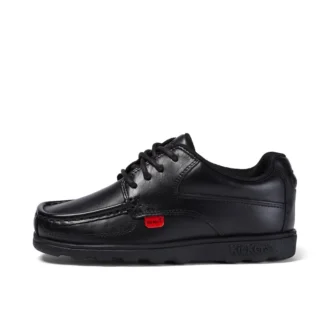 Fragma Lace en cuir noir pour garçons Fragma Lace en cuir noir pour garçons