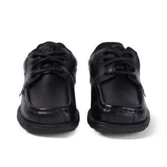 Fragma Lace en cuir noir pour garçons Fragma Lace en cuir noir pour garçons