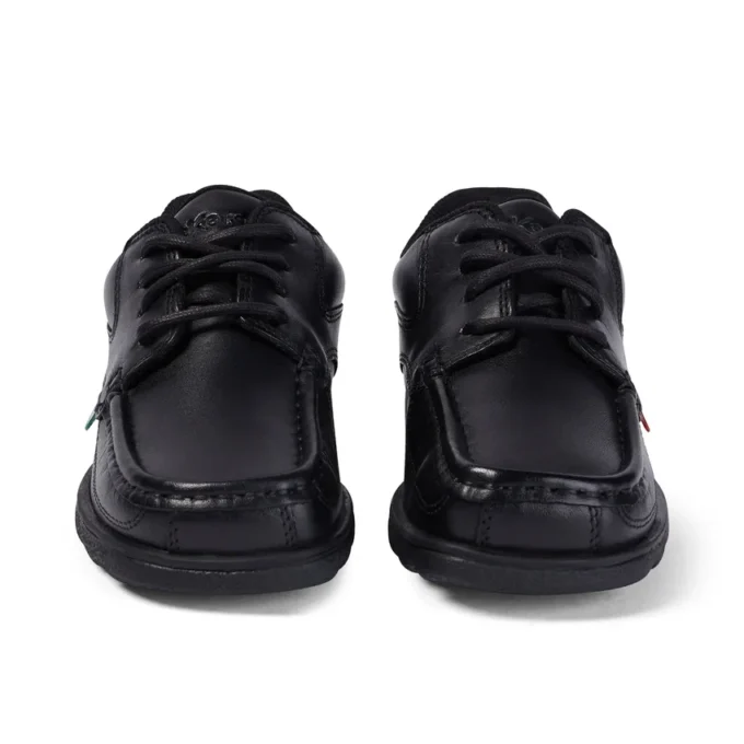 Fragma Lace en cuir noir pour garçons