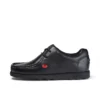 Fragma Lace en cuir noir pour jeunes hommes Fragma Lace en cuir noir pour jeunes hommes
