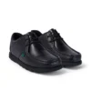 Fragma Lace en cuir noir pour jeunes hommes Fragma Lace en cuir noir pour jeunes hommes