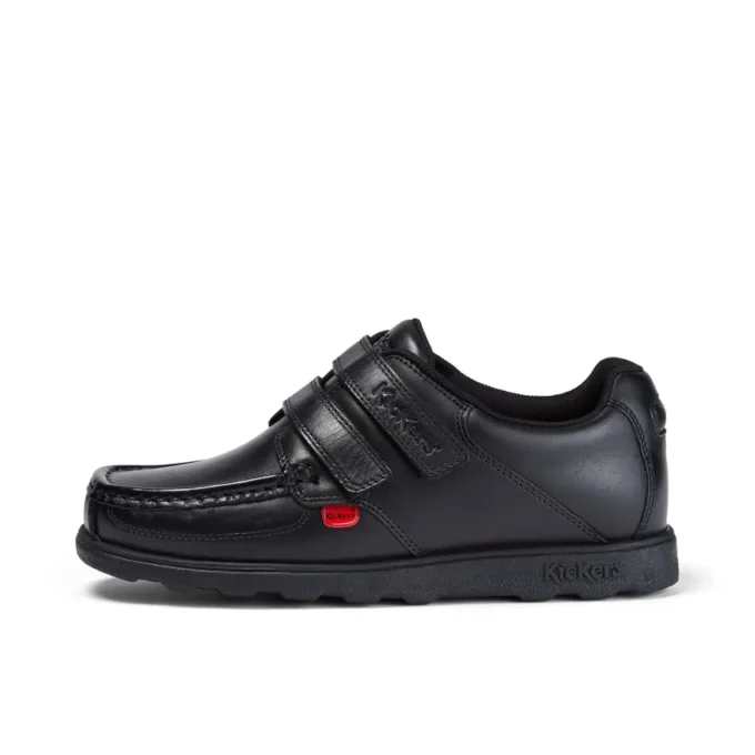 Fragma Moc Twin Vel en cuir noir pour jeunes hommes