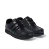 Fragma Moc Twin Vel en cuir noir pour jeunes hommes