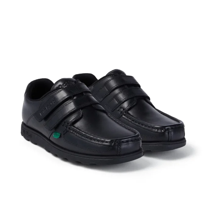 Fragma Moc Twin Vel en cuir noir pour jeunes hommes