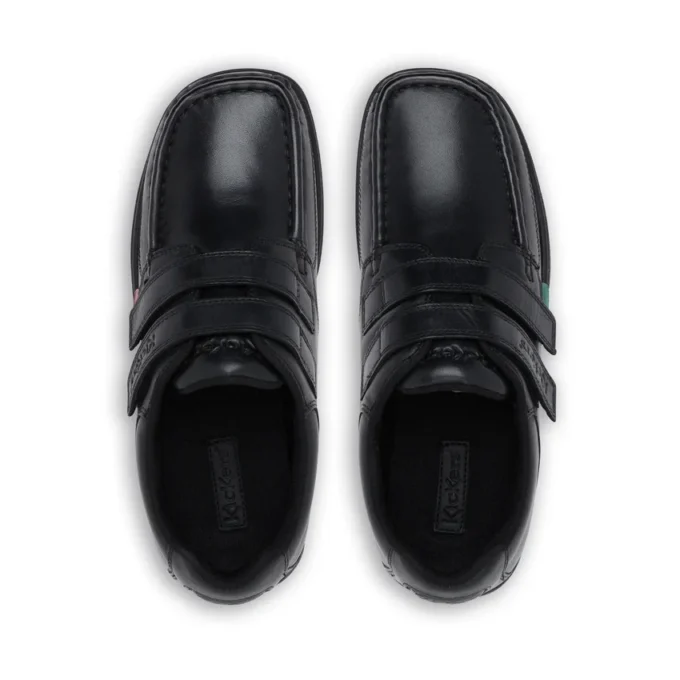 Fragma Moc Twin Vel en cuir noir pour jeunes hommes