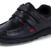 Fragma Moc Twin Vel en cuir noir pour jeunes hommes