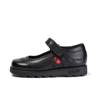 Fragma Pop en cuir noir pour petites filles
