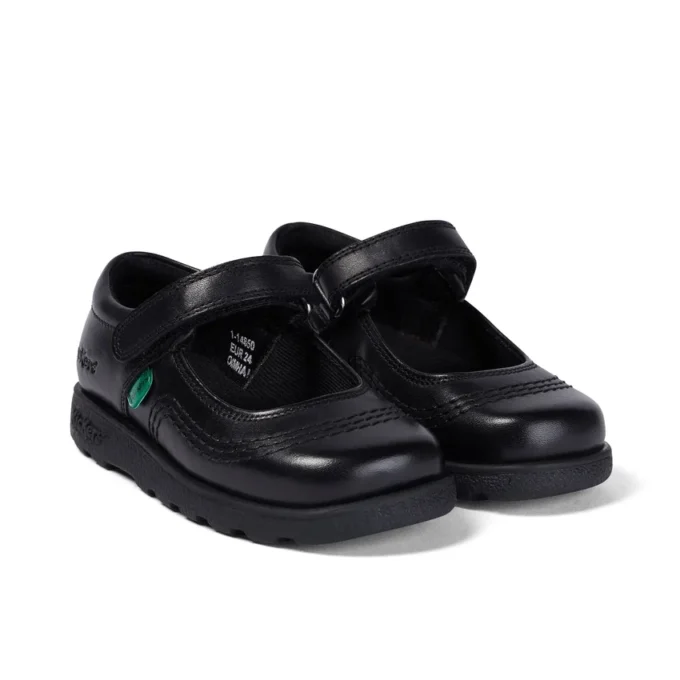 Fragma Pop en cuir noir pour petites filles