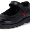 Fragma Pop en cuir noir pour petites filles