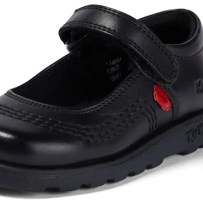 Fragma Pop en cuir noir pour petites filles