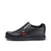 Fragma Slip en cuir noir pour garçons